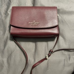 Kate Spade convertible crossbody in Wine red